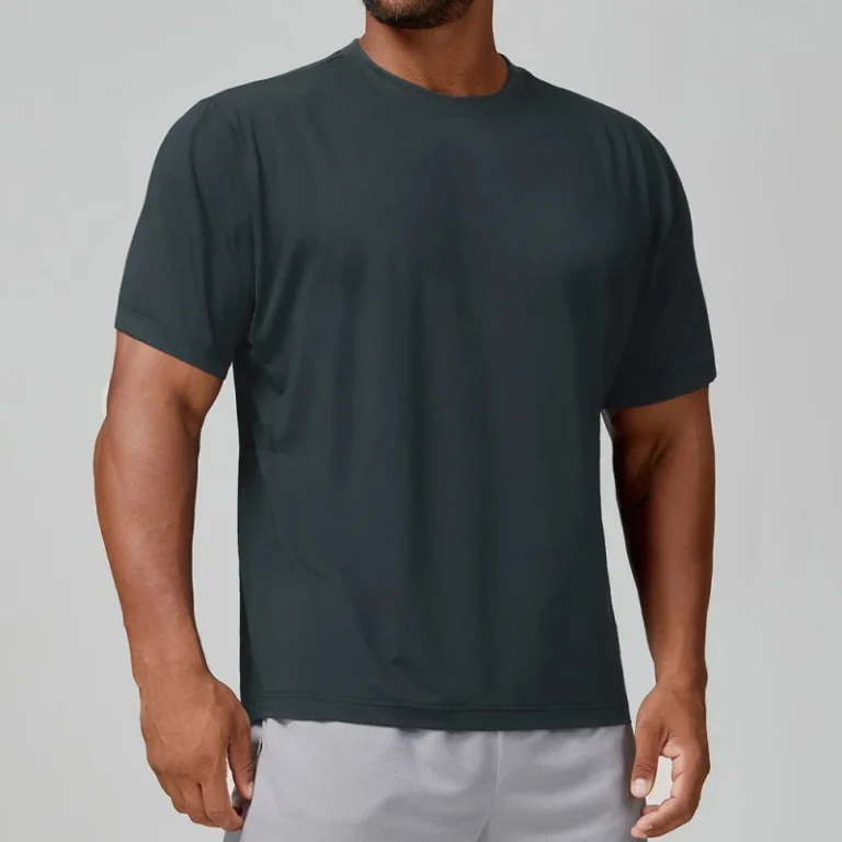Clothing-Manufacturers-Cut-and-Sew-Performance-88-Polyester-12-Spandex-Gym-Wear-Workout-Fit-Sport-Running-Tshirts-for-Men