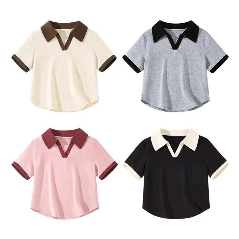 Clothing-Manufacturers-New-Arrivals-High-Quality-260g-Polo-V-Neck-Fashion-Casual-Summer-T-Shirt-Customized-Loose-Solid