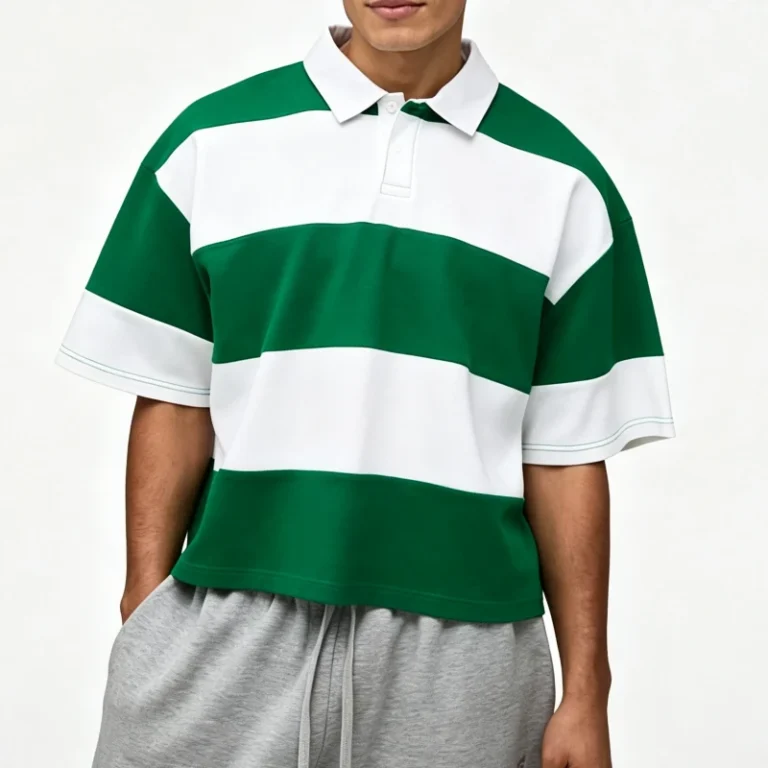 Color-Blocked-Mens-Polo-Shirt-Custom-300grams-Heavyweight-100-Cotton-Oversized-Streetwear-Polo-Shirt-for-Men