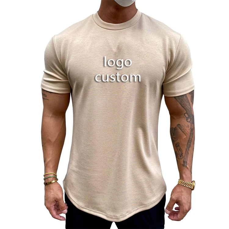 Compression-Shirt-Elastic-Cotton-Spandex-Plain-Training-Tight-Fitted-Tshirt-Custom-Muscle-Fitness-Gym-Wear-Mens-Sport-T-Shirts