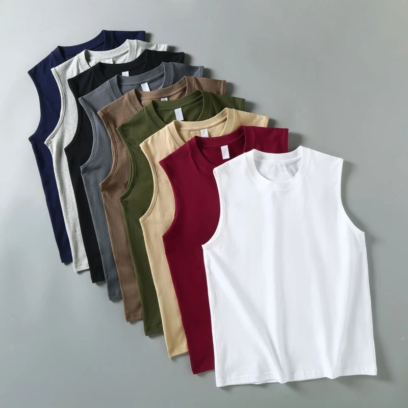 Cool-feeling-Sports-Mens-Sleeveless-T-shirt-Fashion-Tank-Top-Men-Gym-Quick-Dry-Sport-Vest