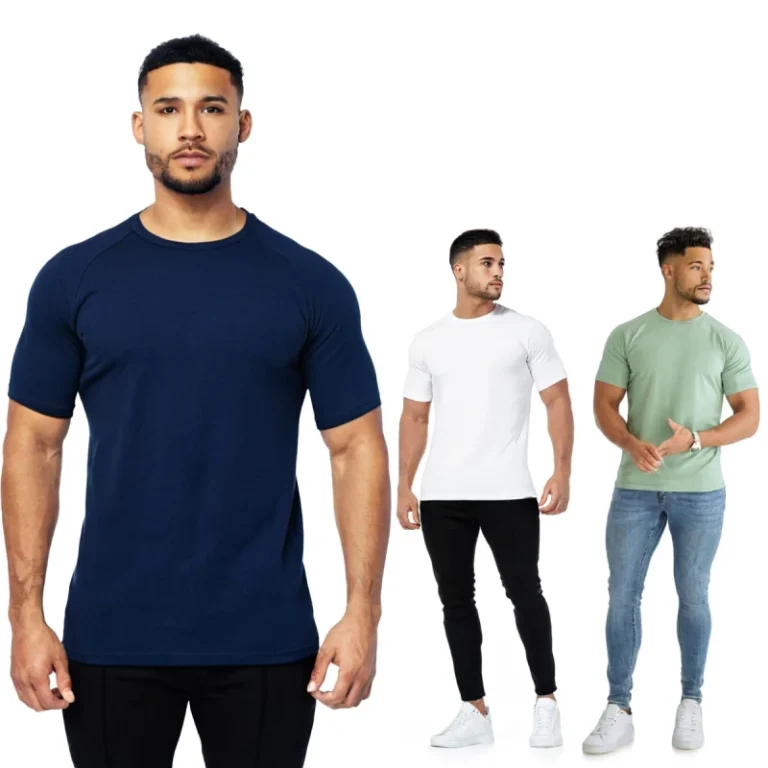 Cotton-230g-Heavyweight-T-shirt-Sports-Mens-Customized-T-Shirt
