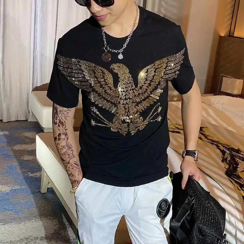 Cotton-Camiseta-Hombre-T-shirt-Fashion-Men-Clothes-Tshirts-Men-New-Summer-Fashion-Short-Sleeve