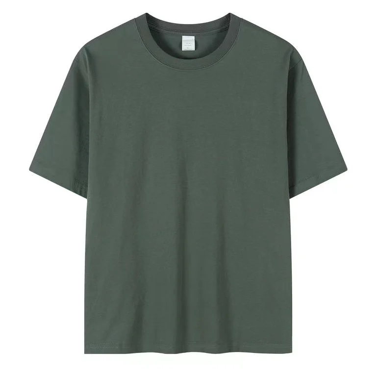 Cotton-Crew-Neck-T-shirt-Short-Sleeve-Light-and-No-Fading-Soft-Skin-Simple-and-Casual-Clothes