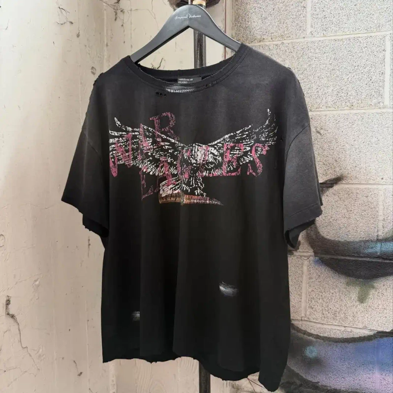 Cotton-Custom-Logo-Printing-Boxy-Fit-Summer-T-Shirt-230gsm-Street-Fashion-Vintage-Wash-Mens-T-Shirt-with-Distress