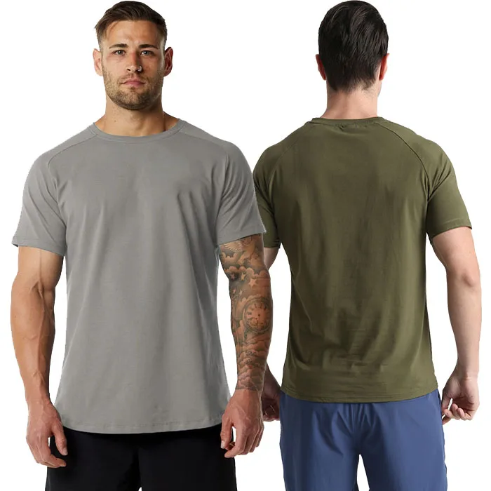 Cotton-Running-Workout-T-shirt-O-Neck-Mens-Sports-T-Shirt-Short-Sleeve-Gym-Shirt-Men