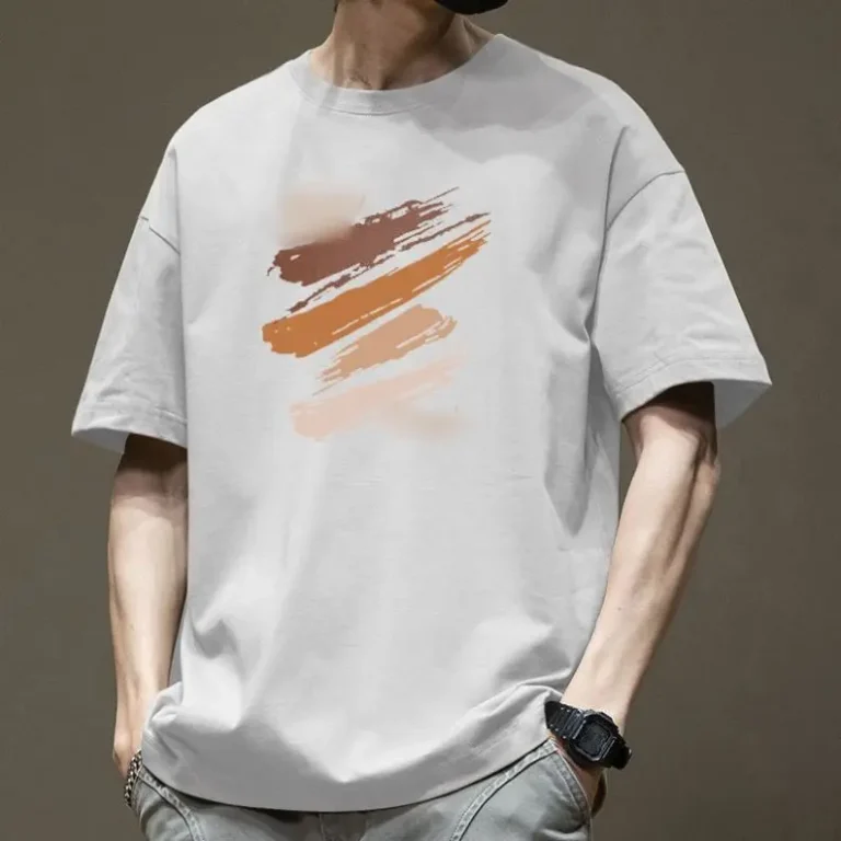 Cotton-Short-Sleeve-T-shirt-Men-Summer-Loose-Boys-Half-Sleeve-Shirt-Top