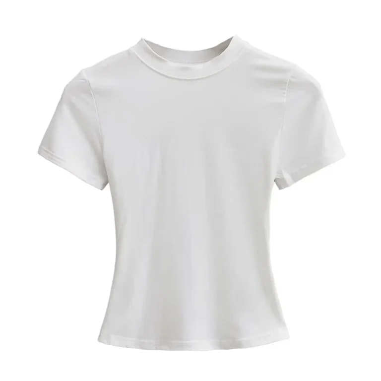 Cotton-Spandex-T-shirt-Custom-Womens-Girls-Baby-T-Shirts-Jersey-Fabric-High-Quality-Slim-Fit-Crop-Top