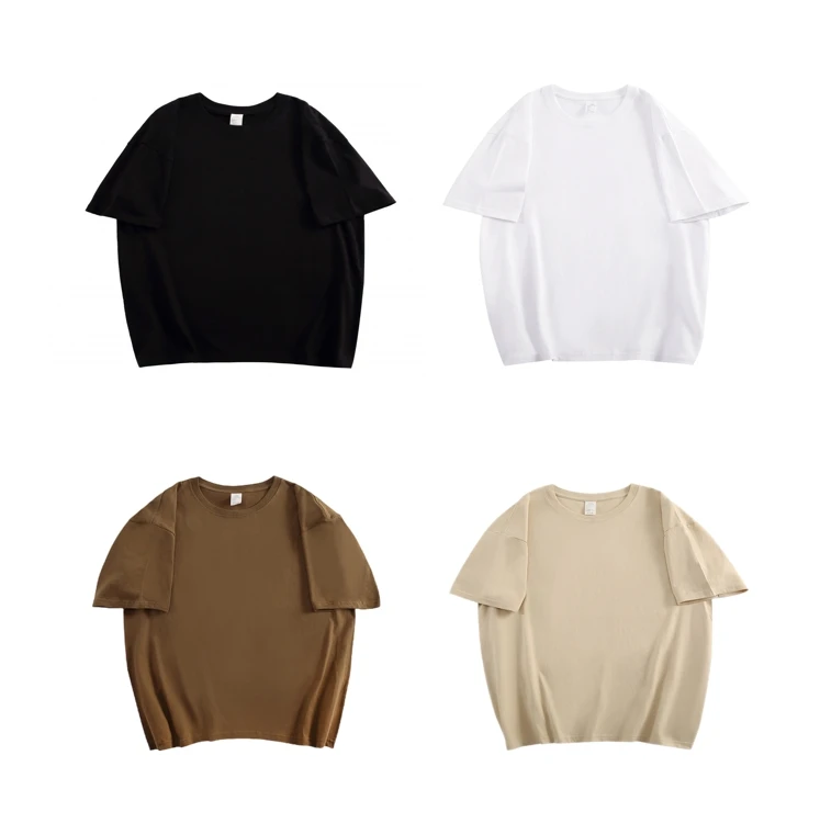 Cotton-T-shirt-Solid-Cotton-T-shirt-Casual-Short-sleeved-T-shirt
