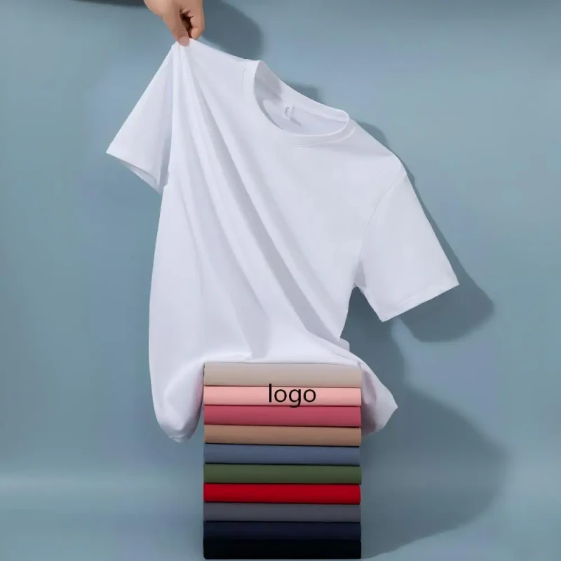Cotton-polyester-Blend-T-shirt-High-quality-Soft-Quick-drying-Breathable-Large-Size-with-Dropped-Shoulder-Design