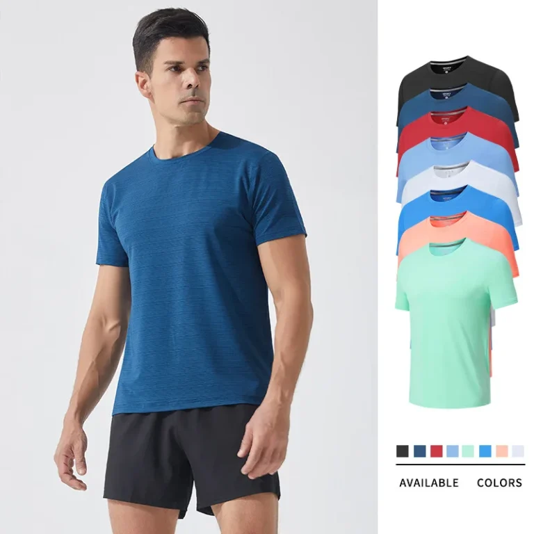 Crew-Neck-Blank-T-Shirt-Breathable-Quick-Dry-T-Shirt-Custom-Logo-T-Shirt-for-Athletic-Gym-Boxing