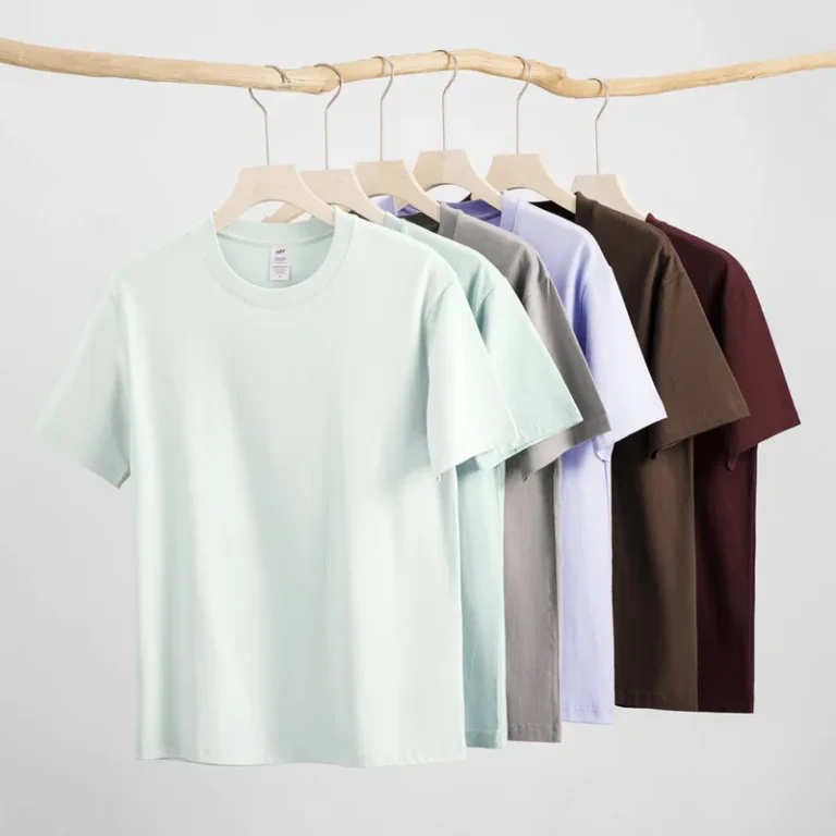 Crew-Neck-Heavyweight-230g-100-Cotton-Tee-Short-Sleeve-T-Shirt-Blank-Men-Custom-Print-Logo-T-Shirt