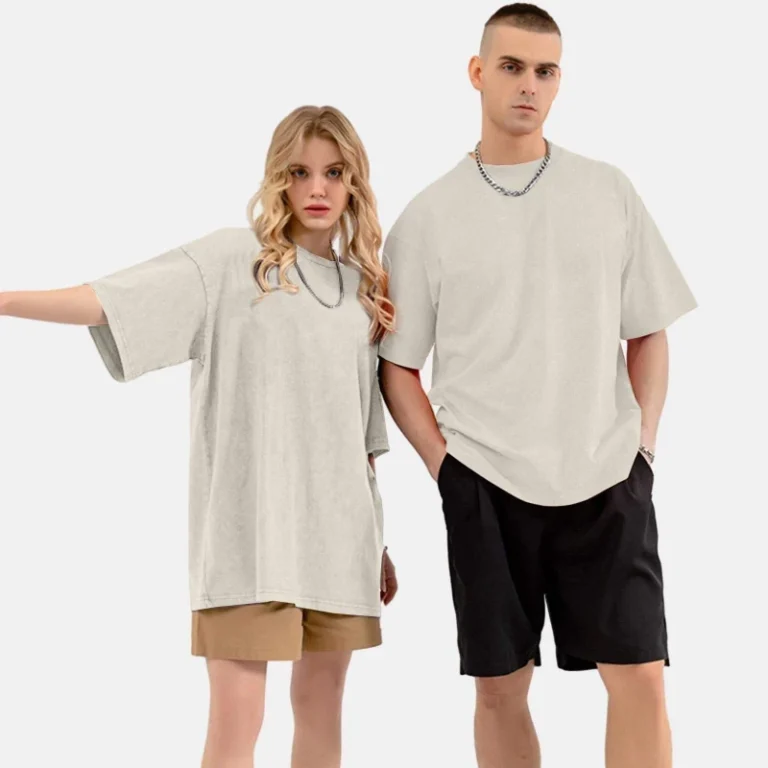 Crew-Neck-Mens-T-shirts-Oversized-100-Cotton-Solid-Knitted-Anti-Wrinkle-Breathable-High-Quality-1