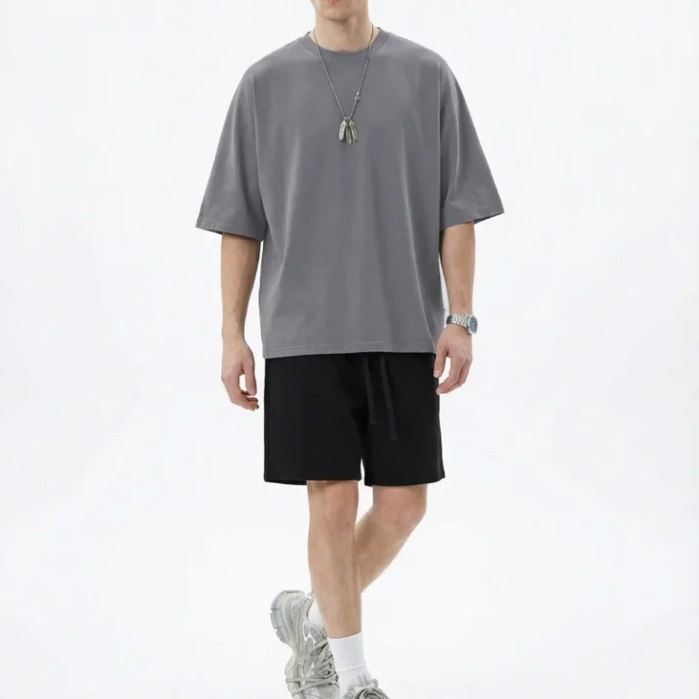 Crop-Top-Boxy-Fit-Mens-T-Shirt-Drop-Shoulder-Blank-Cropped-Length-100-Cotton-Crop-Tops-Mens
