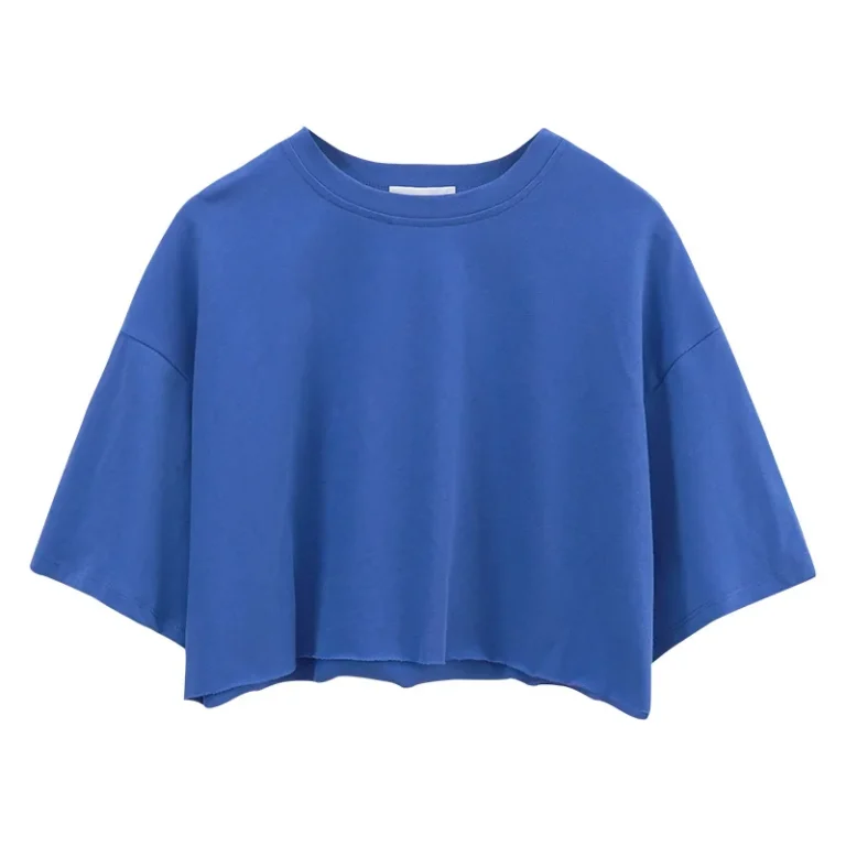 Custom-100-Cotton-Solid-Color-Woman-T-Shirt-Oversize-Cropped-T-Shirt-for-Women