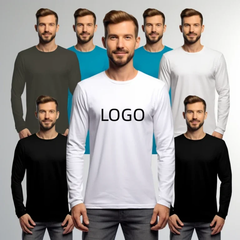 Custom-100Cotton-Screen-Printed-Logo-Full-Sleeve-T-Shirt-240-GSM-For-Men-Streetwear-Breathable