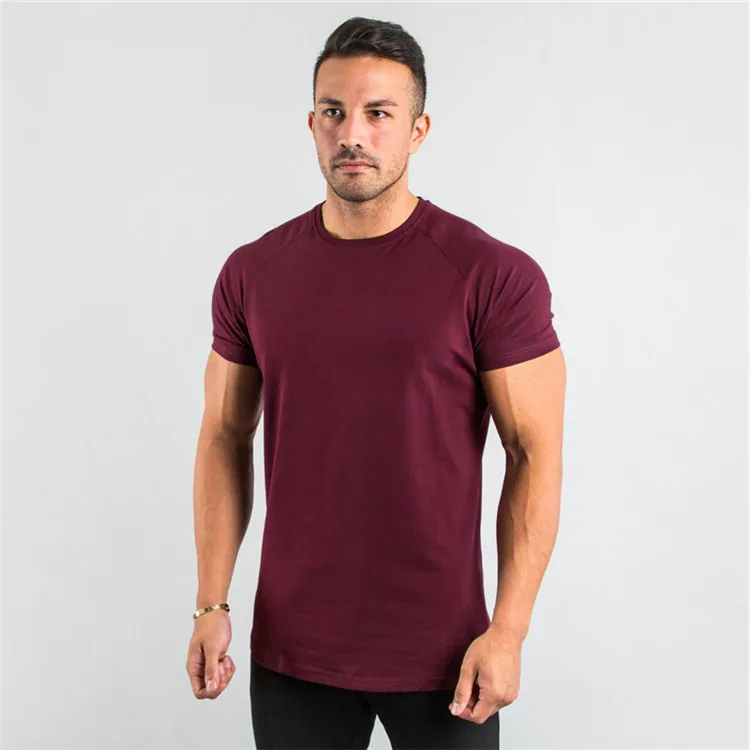 Custom-180-Grams-Fitness-Clothing-Spandex-Muscle-Fashion-Cotton-Polyester-Running-Workout-Men-Gym-Sport-T-Shirts