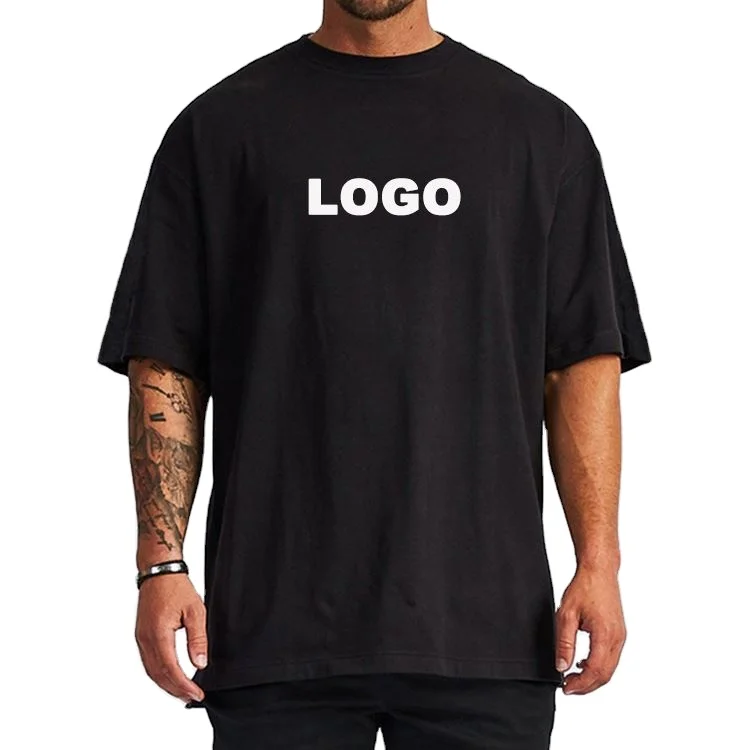 Custom-230gsm-280gsm-300gsm-320gsm-T-Shirt-Heavyweight-Oversized-Drop-Shoulder-100-Cotton-T-Shirt