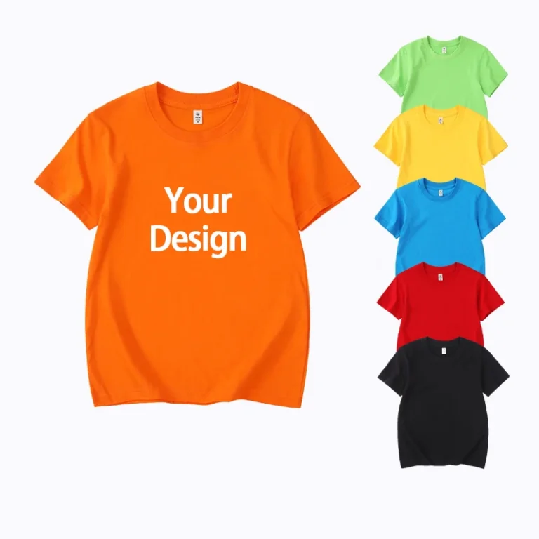 Custom-Blank-Children-T-Shirts-Plain-Printing-Kids-T-Shirt-Cotton-Oversize-Girls-Boys