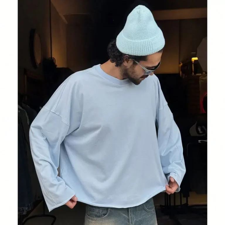 Custom-Boxy-Long-Sleeve-T-Shirt-Men-Blank-Boxy-Fit-Long-Sleeve-T-Shirt-Raw-Edge-Tshirt