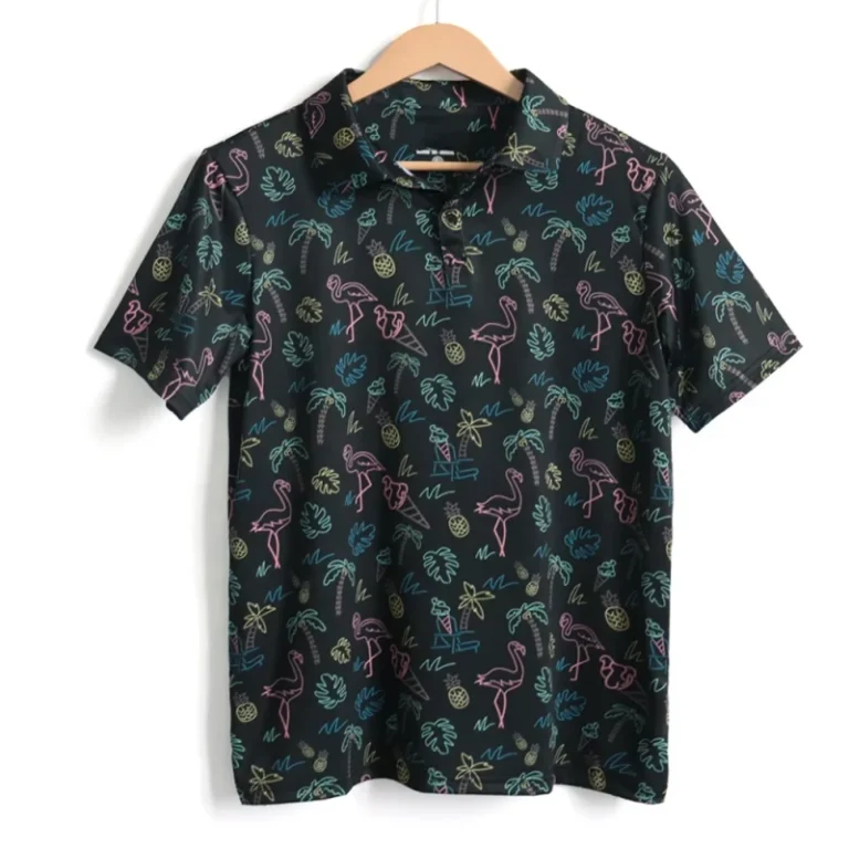 Custom-Casual-Style-Sport-Golf-Polo-Tee-Printed-Polyester-Soft-Fabric-Apparel-For-Club-Team-Brands-Tennis-Polo-Shirts