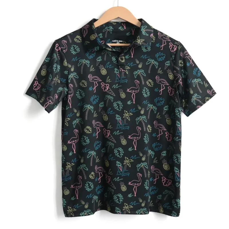 Custom-Casual-Style-Sport-Golf-Polo-Tee-Printed-Polyester-Soft-Fabric-Apparel-For-Club-Team-Brands-Tennis-Polo-Shirts