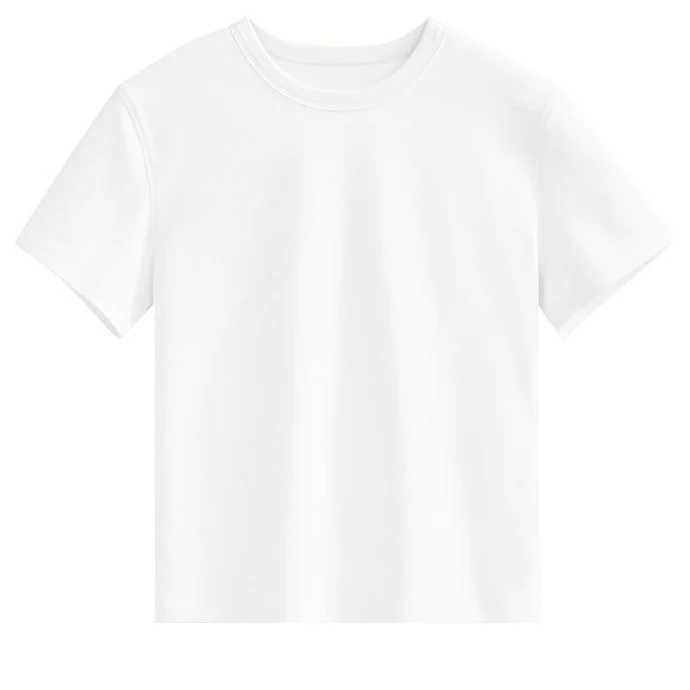 Custom-Comfortable-Casual-Spandex-Cotton-Women-T-Shirt-Classic-Plain-Woven-Breathable-Pullover