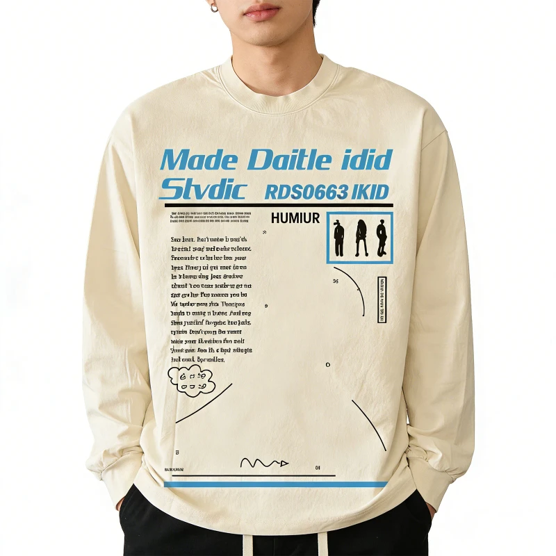 Custom-Cotton-Screen-Printed-Oversize-Sun-Faded-Boxy-Cropped-Vintage-Distressed-Acid-Wash-T-Shirts-Mens-Long-Sleeve-T-Shirt
