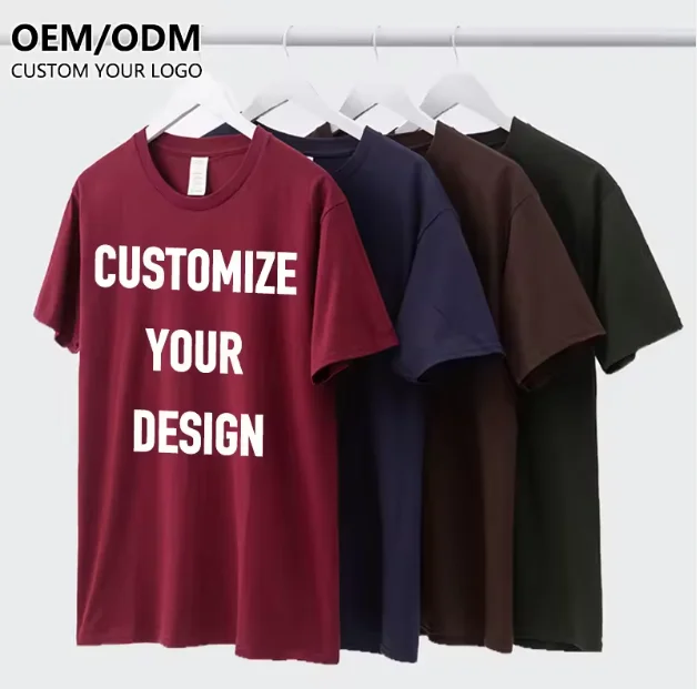 Custom-Crew-Neck-T-Shirt-for-Men-Regular-Fit-Mens-T-Shirts-Blank-Casual-Solid-Color-T-Shirt-Short-Sleeve-Apparel-for-Logo-Print-1