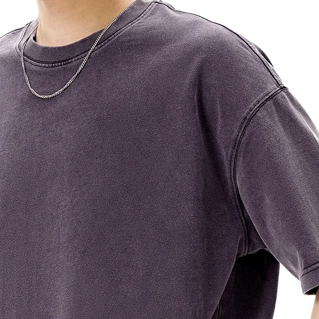 Custom-DTG-Print-Logo-Summer-Tee-Short-Sleeve-Sun-Faded-Pan-White-Distressed-T-shirt-Unisex-Stone-Vintage-Acid-Wash-t-Shirts-Men-1
