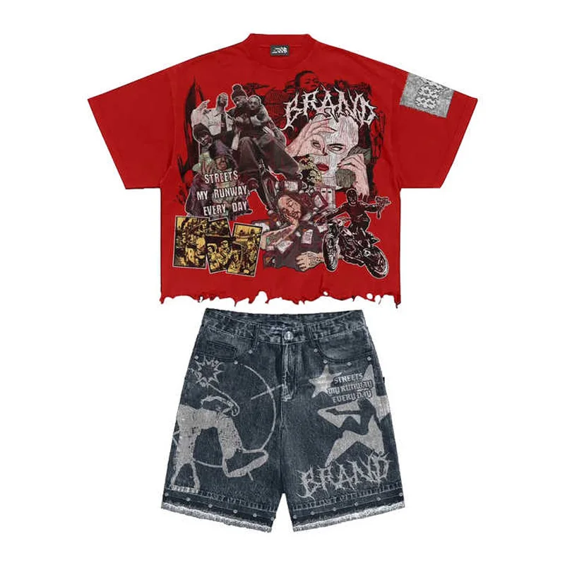 Custom-DTG-Printed-Mens-Oversize-Cotton-Boxy-Graphic-T-Shirts-Heavyweight-Streetwear-with-Acid-Wash-Vintage-Cropped-Design