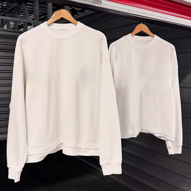 Custom-DTG-Printed-Mens-Plus-Size-Graphic-T-Shirts-260-280-Gsm-Crew-Neck-Cropped-French-Terry-Cotton-Long-Sleeve-Street-T-Shirt