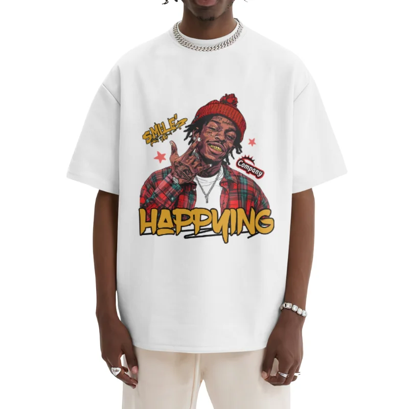 Custom-DTG-Printing-Logo-T-Shirts-230-Gsm-Heavyweight-Graphic-Cotton-Printing-T-shirts-Fashion-Street-Oversized-Tshirt-for-Men
