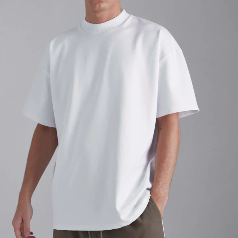 Custom-Design-Mens-Plain-T-Shirt-Streetwear-Oversized-Rib-Crewneck-Heavyweight-Cotton-T-Shirt-1