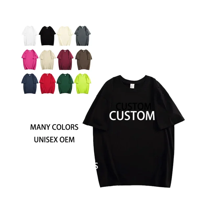 Custom-Eco-Friendly-Organic-Cotton-Crew-Neck-T-Shirt-Plus-Size-260-Grams-Low-MOQ-Fast-Shipping-Casual-Style-Bulk-Pricing