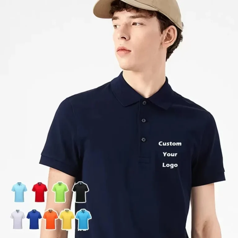 Custom-Embroidered-Knitted-Anti-Wrinkle-210g-Unisex-Mens-Shirts-100-Cotton-Short-Sleeve-OEM-Service