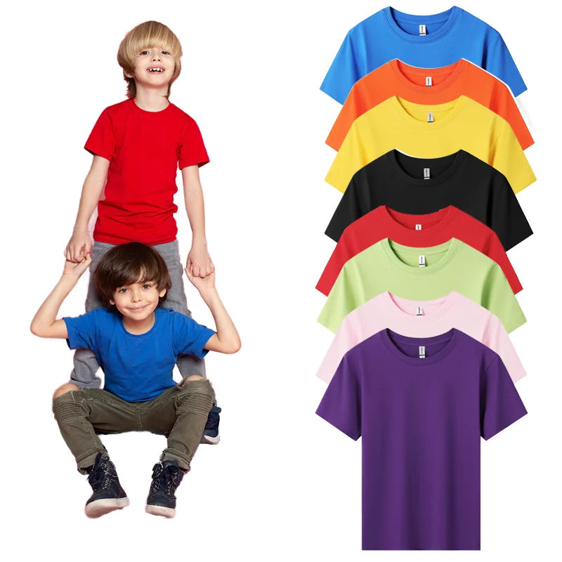 Custom-Embroidered-Summer-O-Neck-T-Shirt-for-Boys-and-Girls-180g-Cotton-Knitted-Oversized-Short-Sleeve-Print-Mens-Clothing