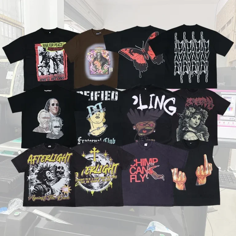 Custom-Graphic-T-shirt-Oversized-Heavyweight-Tshirt-Kornit-DTG-Big-Logo-DTG-Print-Mens-T-shirts