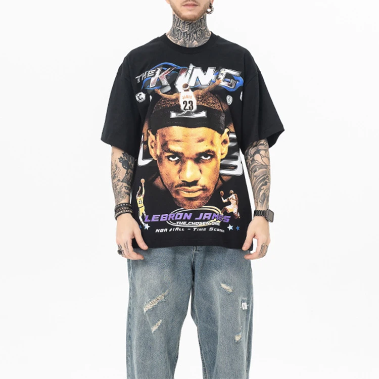 Custom-Heat-Transfer-100-Cotton-Graphic-T-Shirt-for-Men