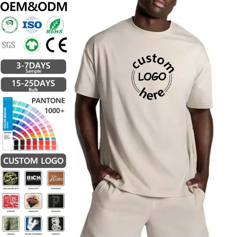 Custom-Heavyweight-Cotton-T-Shirt-for-Men-Oversized-Logo-Print-Blank-Plain-Design-From-T-Shirt-Manufacturer