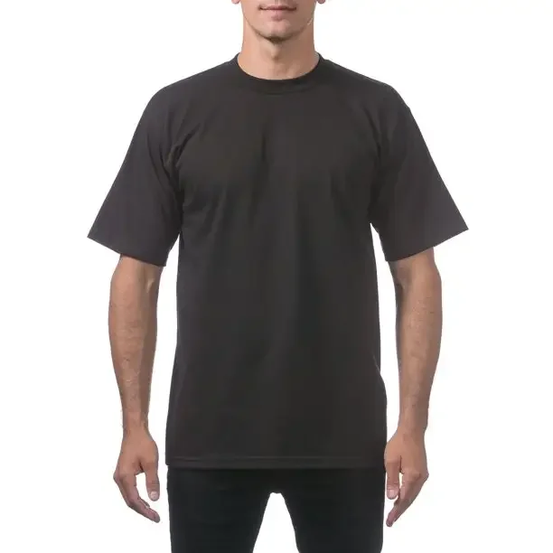 Custom-Heavyweight-Mens-Cotton-T-Shirt-Short-Sleeve-Crew-Neck-Printed-Design-Quick-Dry-Breathable-Knitted-Fabric