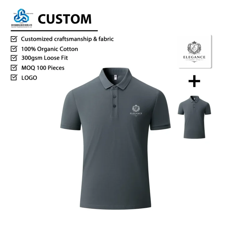 Custom-Heavyweight-Organic-Cotton-Shirt-Custom-Printed-Logo-Classic-Fit-Soft-Touch-Office-Everyday-Wear-Anti-pilling-Blank