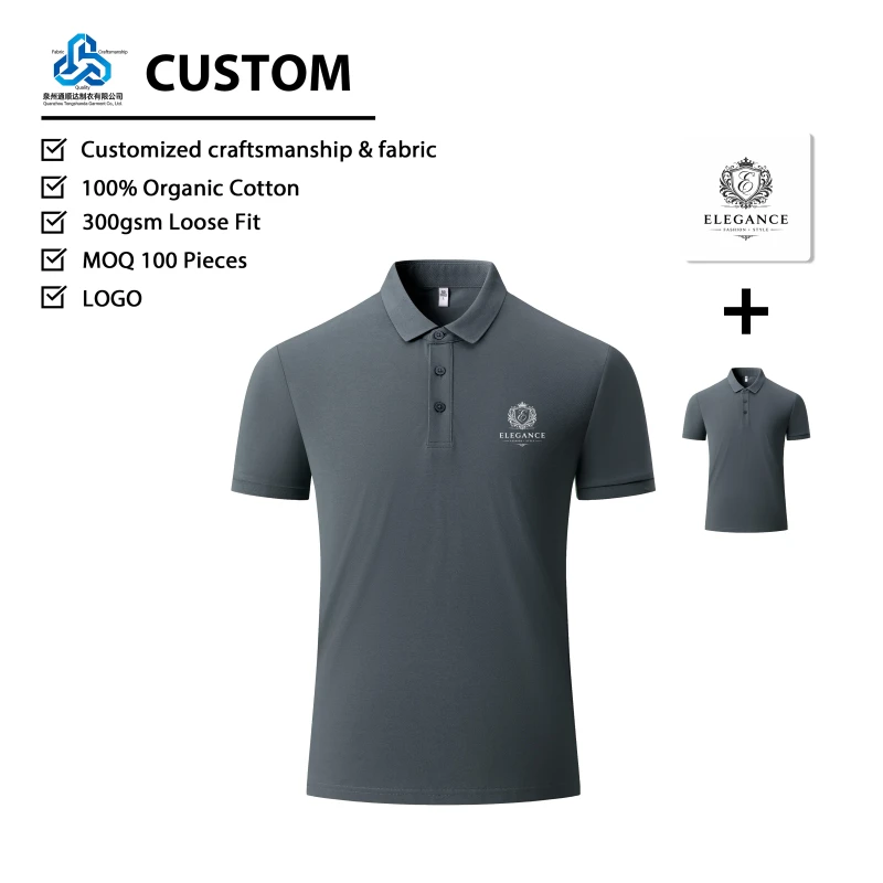 Custom-Heavyweight-Organic-Cotton-Shirt-Custom-Printed-Logo-Classic-Fit-Soft-Touch-Office-Everyday-Wear-Anti-pilling-Blank