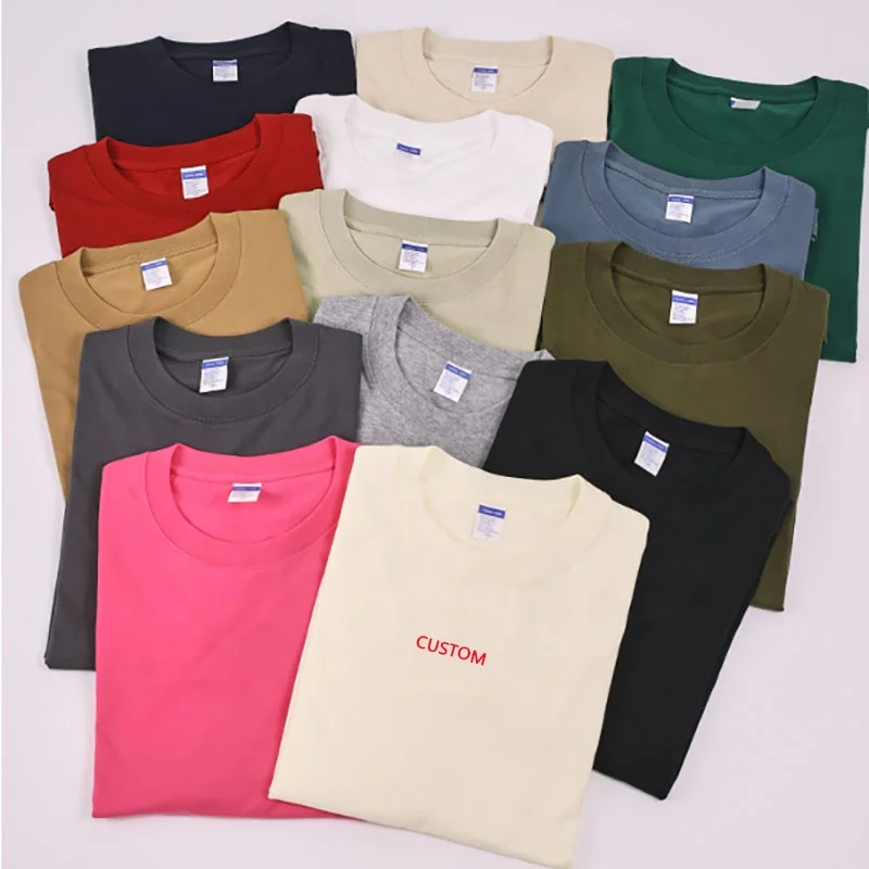 Custom-High-Quality-100-Cotton-Logo-Oversize-Mens-T-shirt-Short-Sleeve-Silk-Screen-Printing-1