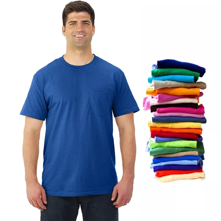 Custom-High-Quality-Design-Tshirts-Men-Blanks-50-Cotton-50-Polyester-Blend-Tee-Round-neck-T-shirts