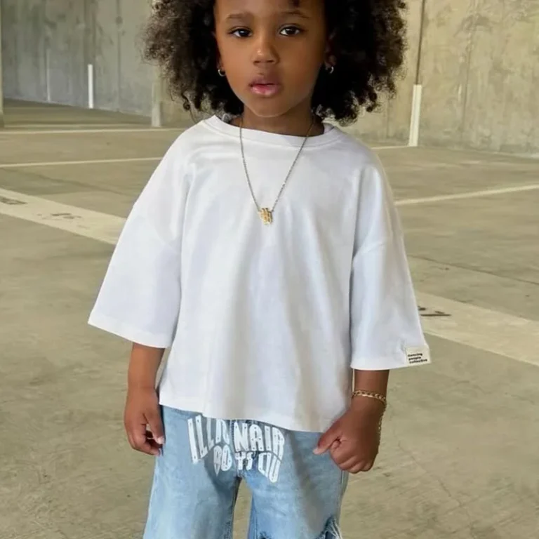 Custom-Kids-Oversized-T-Shirt-Organic-Cotton-T-Shirt-Kids-Tee-Shirts-Children-Drop-Shoulder-Blank-T-Shirt-for-Kids