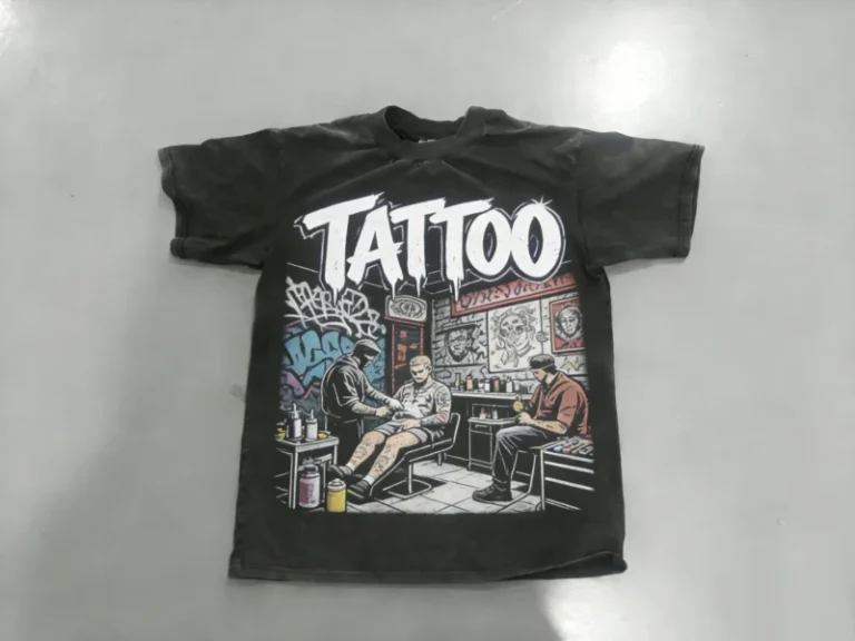 Custom-Kornit-DTG-Solid-Eco-friendly-T-Shirt-Tattoo-Studio-Print-OEM-Factory-Supply-Mens-Graphic-Tee-100-Cotton-Custom-Design
