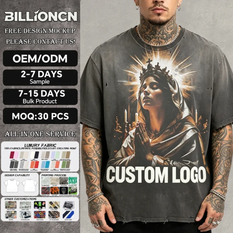 Custom-LOGO-100-Cotton-DTG-Heat-Transfer-Printed-Streetwear-Disstress-Short-Sleeve-T-Shirts-Supplier-Men-Clothes