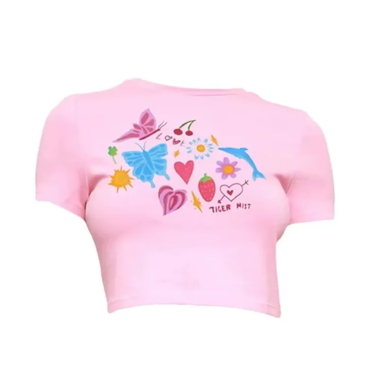 Custom-LOGO-Casual-Solid-Slim-Fit-Plus-Size-Womens-Summer-Long-Compressed-T-shirt-with-Digital-Printed-Ribbed-Design