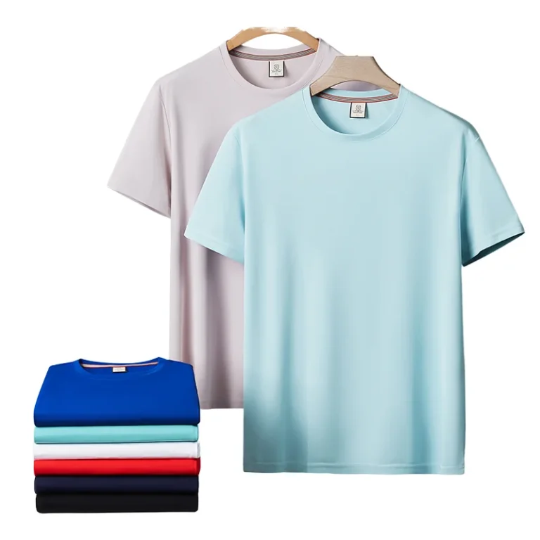 Custom-LOGO-Knitted-Print-Quick-Dry-Breathable-Anti-Wrinkle-Spandex-Polyamide-Mesh-Solid-T-Shirts-Mens-Casual-Silk